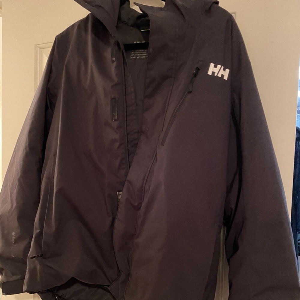 Black Helly Hansen winter coat